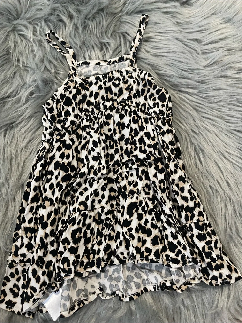 Old Navy Leopard Print Tiered Sundress 12-18 Months Rayon Item #2777